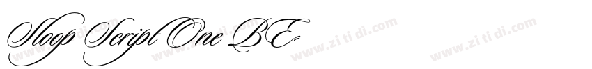 Sloop Script One BE字体转换 Sloop Script One BE字体转换